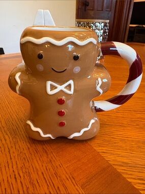 Gingerbread Cookie Ceramic Holiday Mug